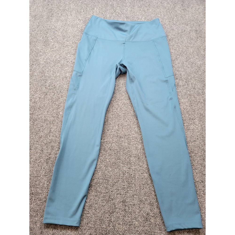 Apana Womens Blue High Waisted Activewear Leggings with Pockets Size Medium